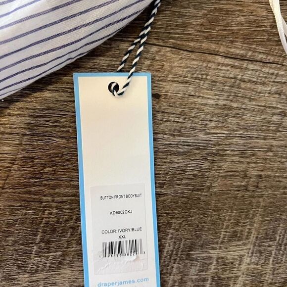 Draper James RSVP‎ Patriotic Linen Blend Bodysuit-Size XXL - Picture 2 of 9